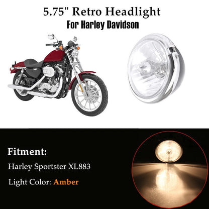 Amber Front Head Light for Harley Sportster 883 (2004-2023)