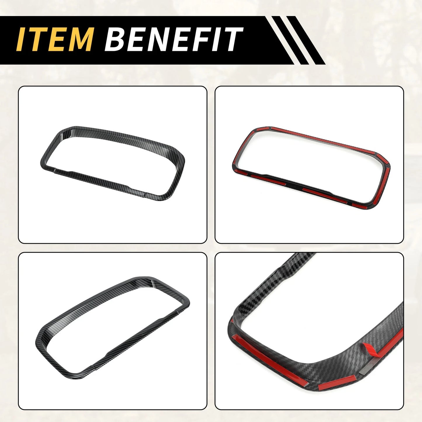 Carbon Fiber Dashboard Meter Frame Cover Trim for Ford Maverick (2022-2024)
