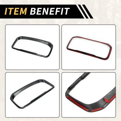 Carbon Fiber Dashboard Meter Frame Cover Trim for Ford Maverick (2022-2024)