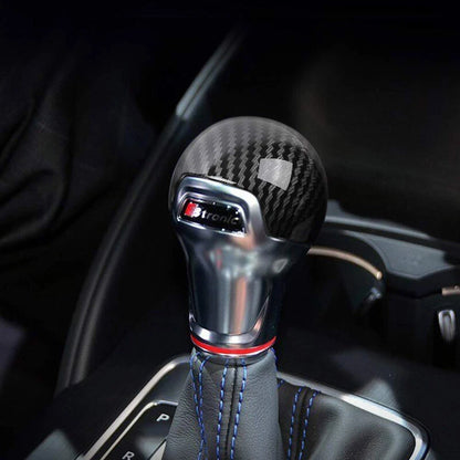 Carbon Fiber Gear Shift Knob Cover for Audi A3 8V S3 (2014-2020)
