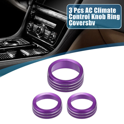 Knob Cover Decals for Dodge Durango Purple Set of 3 (2014-2020)