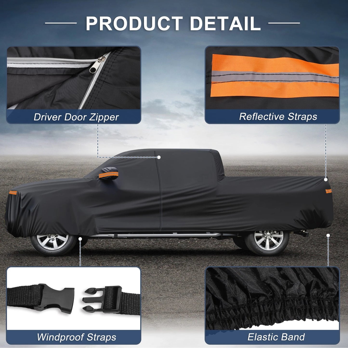 Waterproof Spunlace Cotton Car Cover for Ford Ranger