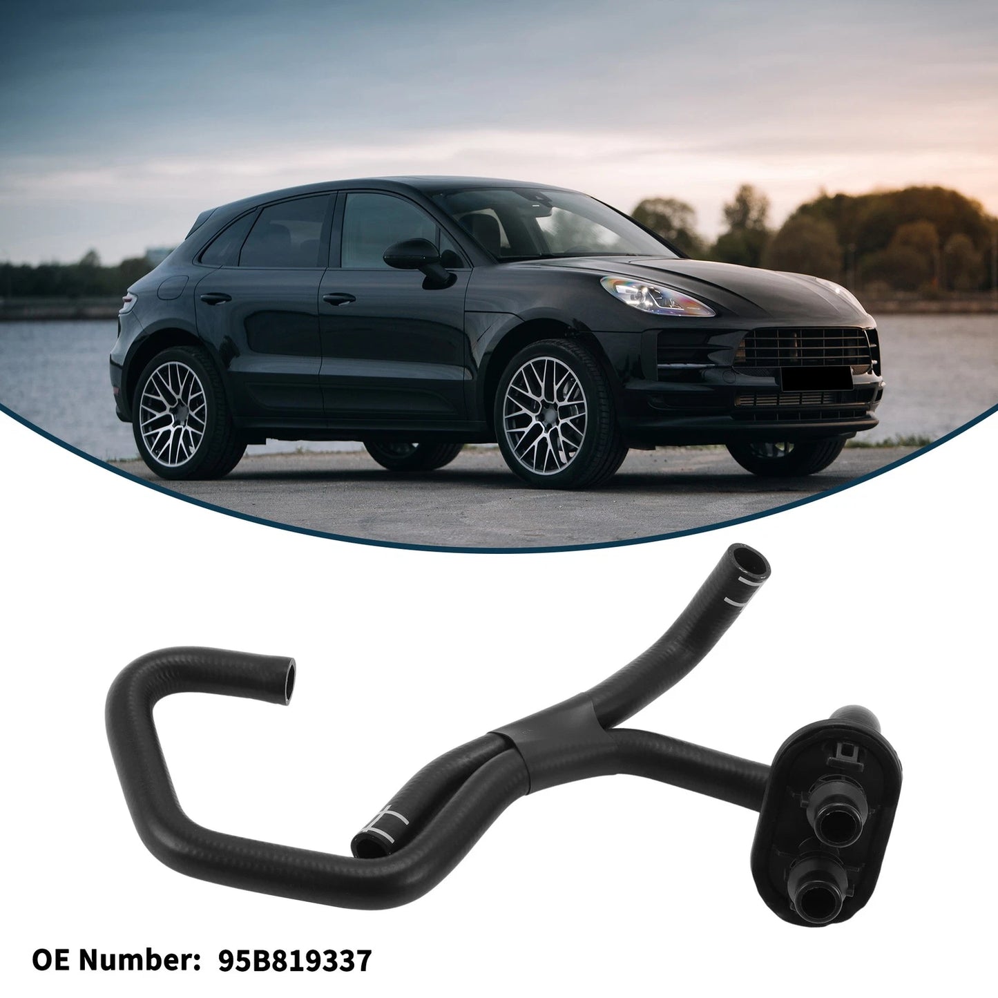 Radiator Hose for Porsche Macan 2014-2018 Rubber Heating Water Pipe