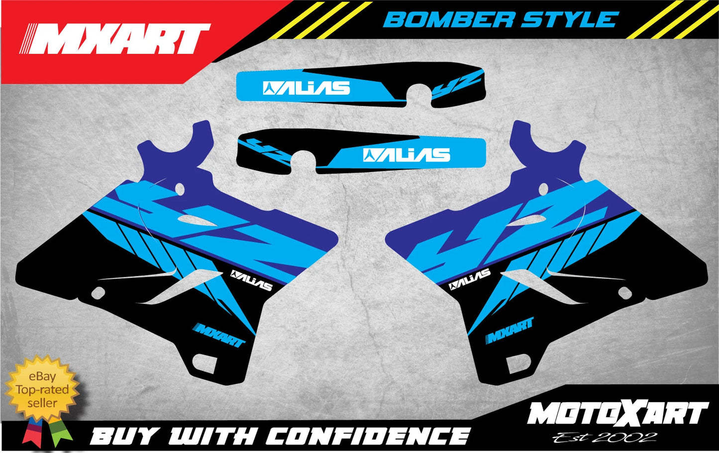 BOMBER Style Graphics for Yamaha YZ 125 (2015-2021)