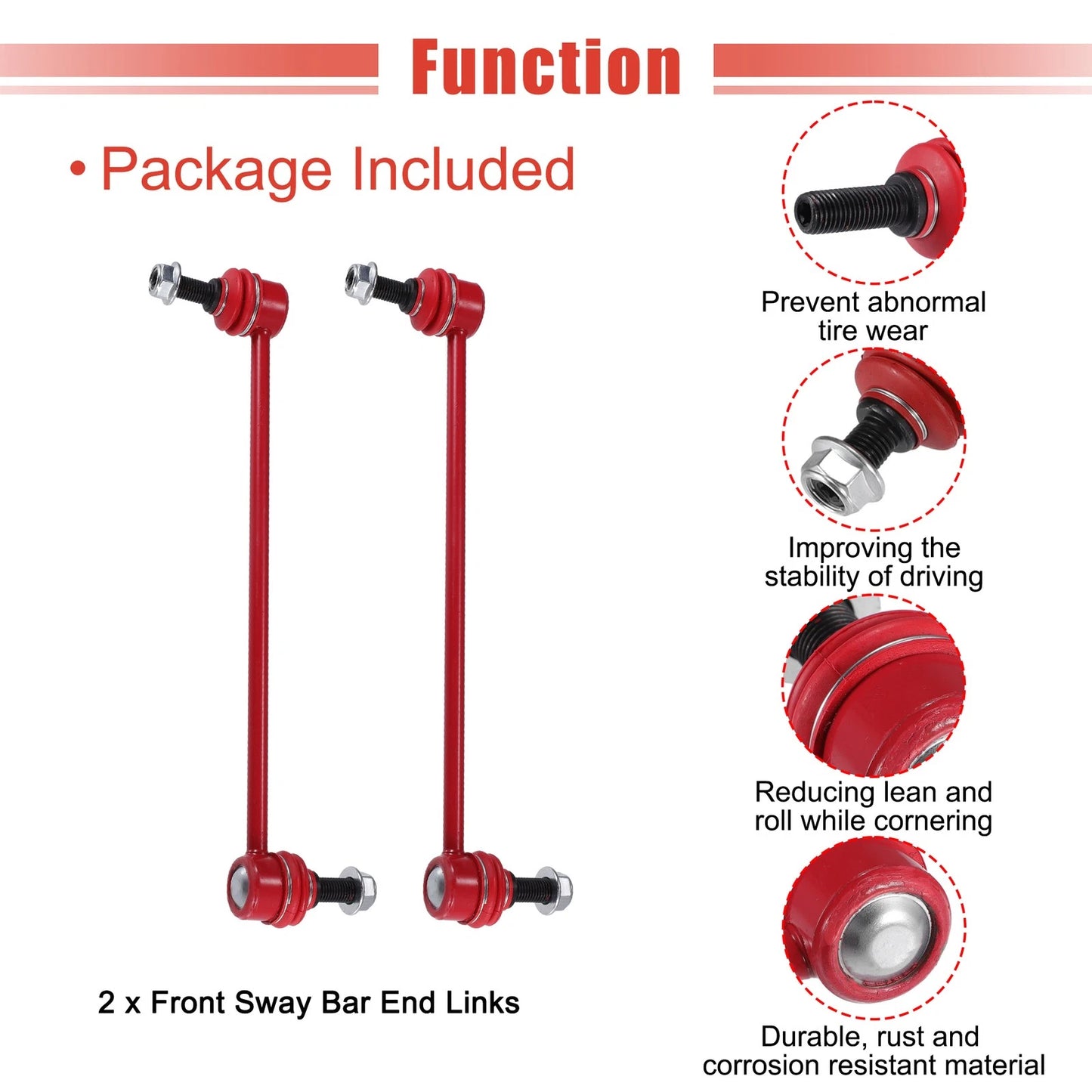 Front Stabilizer Sway Bar End Links for Chevy Cobalt