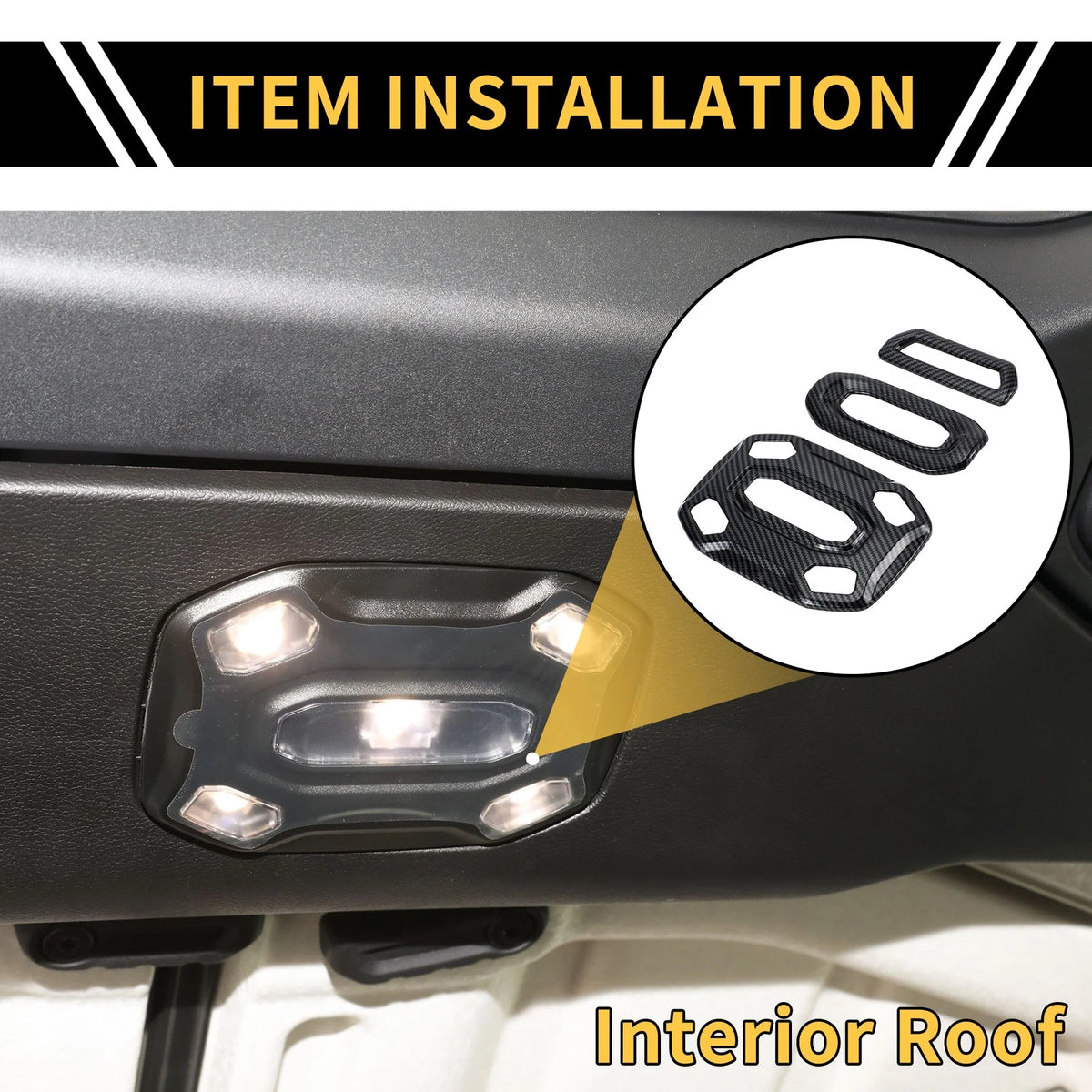 Roof Reading Light Lamp Cover for Jeep Wrangler JL (2018-2023)