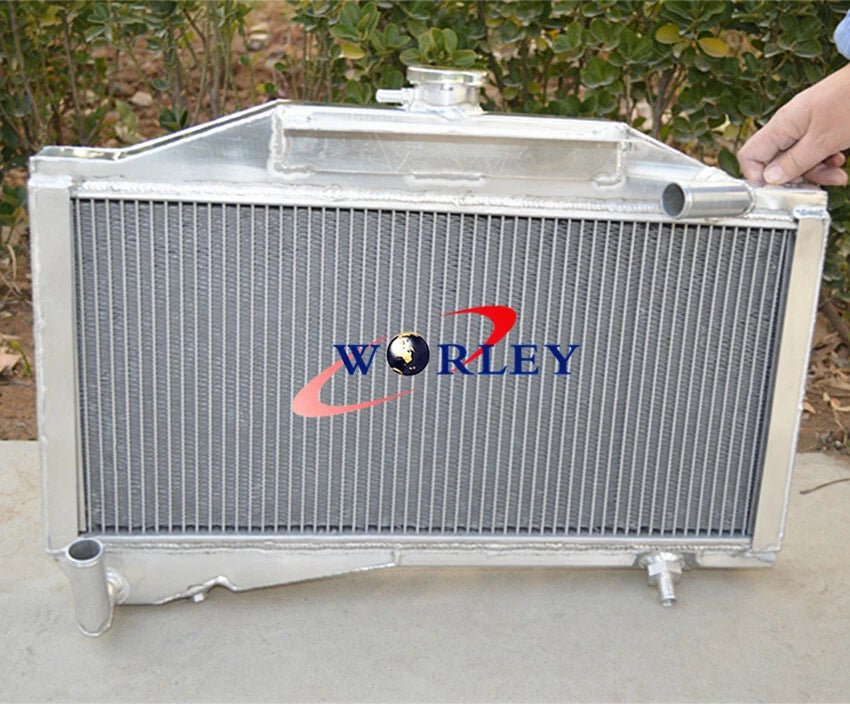 3 Row Aluminum Radiator + Fan for Morris Minor 1000 (1955-1971)