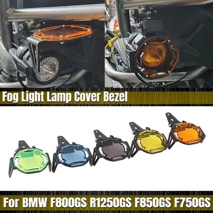 Fog Light Covers for BMW R1200GS/ADV, F800GS (2013-2023) - LED Auxiliary Lamp