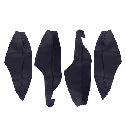 Leather Door Panels Armrest Covers Black for Toyota Corolla (2020-2022)
