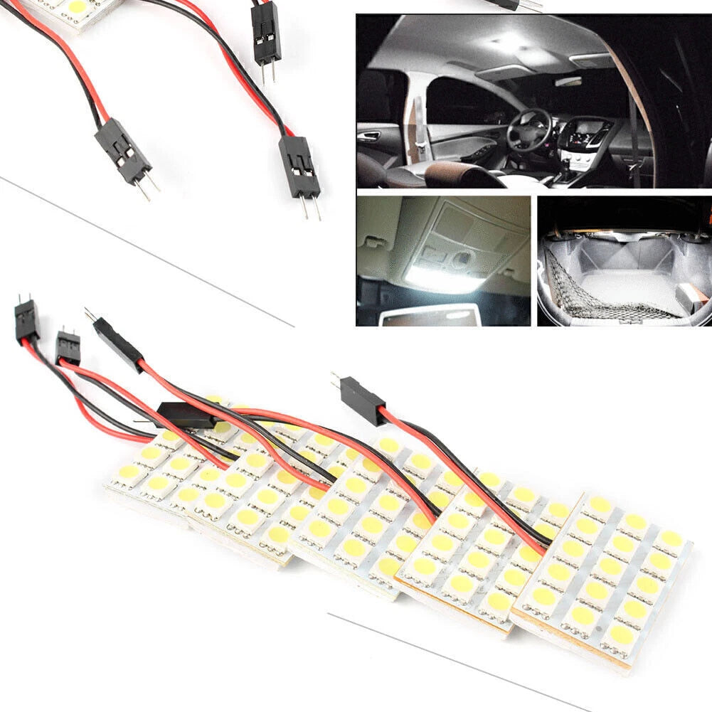 5 x 5050 15SMD Xenon White LED Interior Light Bulbs for Make & Model