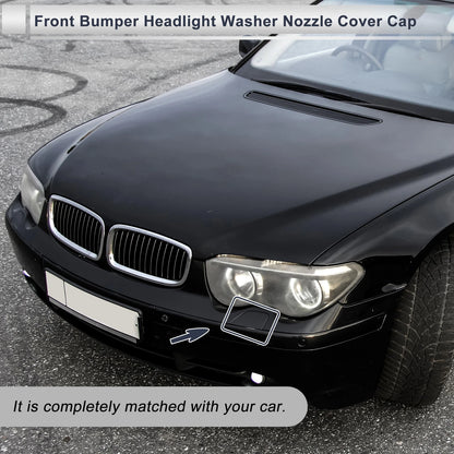 Front Right Bumper Headlight Washer Nozzle Cover Cap for BMW 750i White