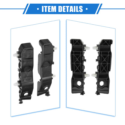 Front Bumper Brackets for Kia Forte (2010-2013) - Black Cover
