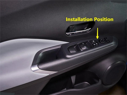 Window Lift Panel Lid Steel Cover Trim for Nissan Kicks (2016-2020)