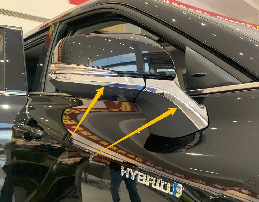Rearview Chrome Mirror Cover Trim for 2020-2023 Toyota Highlander (2020-2023)
