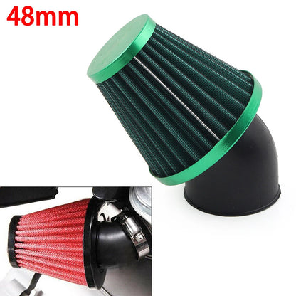 48mm Air Intake Filter Cleaner for Green Rubber Bend Inlet - Stainless Steel Mesh