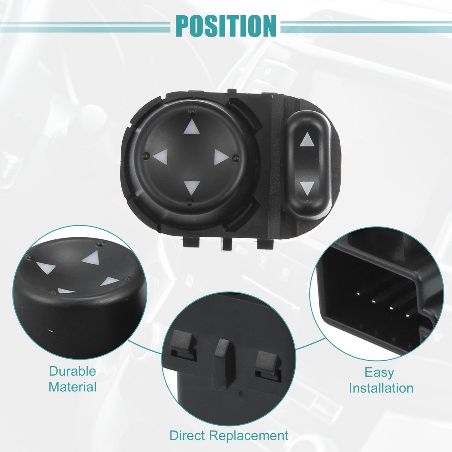 Power Rear View Mirror Switch Remote Control for Chevrolet Malibu (2004-2008)
