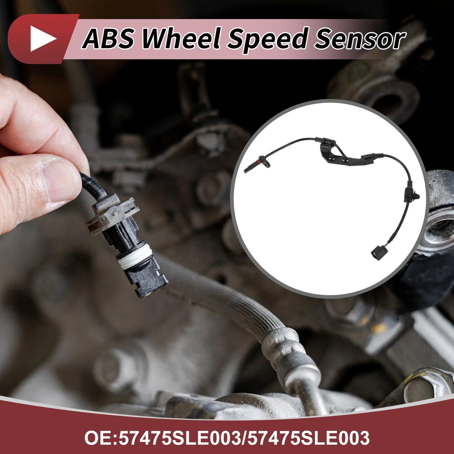 ABS Wheel Speed Sensor for Honda Odyssey Rear Left (2005-2010)