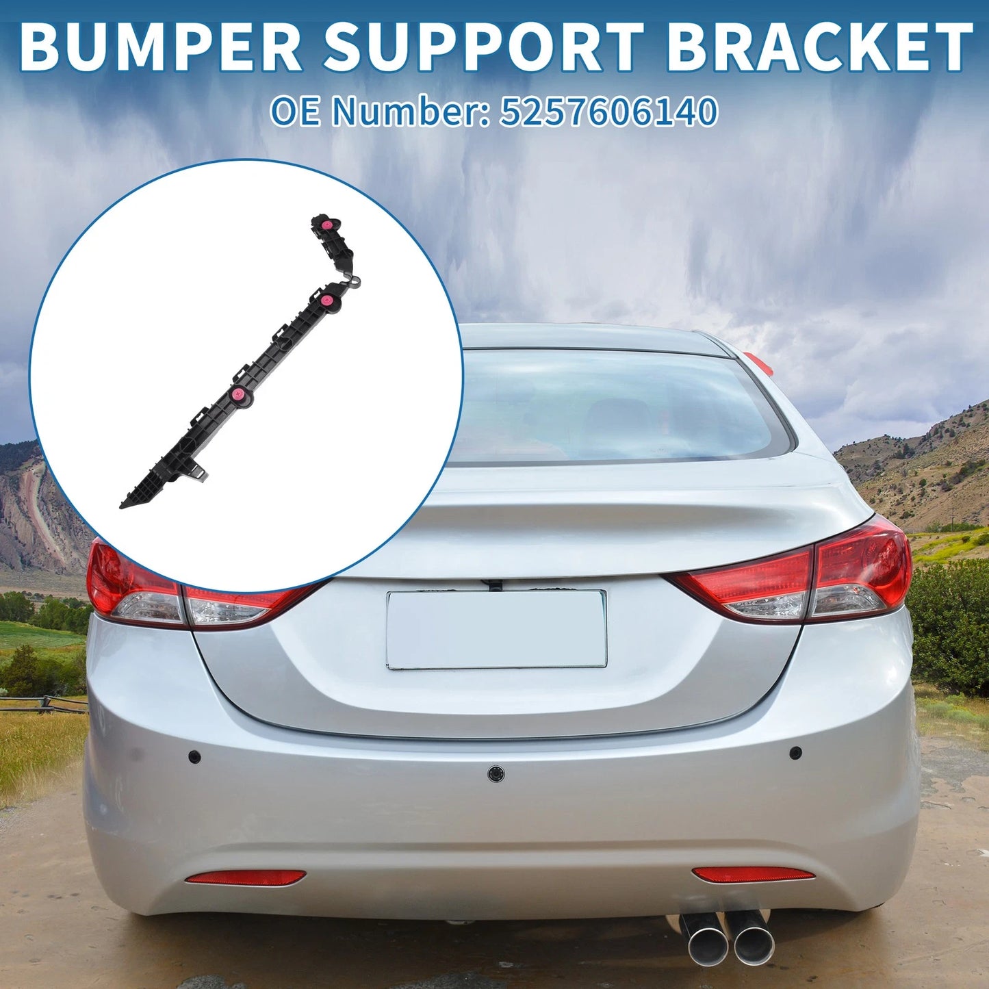 Left Rear Bumper Retainer Bracket for Toyota Camry (2015–2017)
