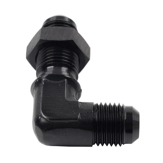 10AN Male to Male Flare 90�� Union Bulkhead Adapter Fitting for Car