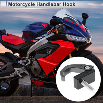 Square W/ Slot Motorcycle Hanging Hook / 42mm Length / Titanium Tone Black
