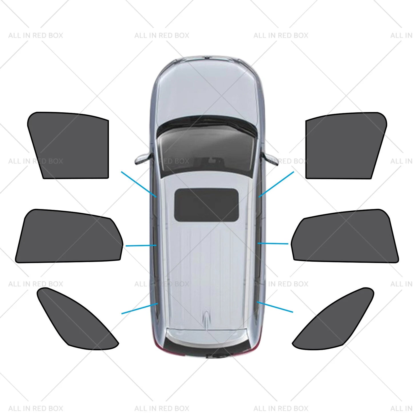 6 x Magnetic Sun Shades for Mazda CX-3 (2015-Current)
