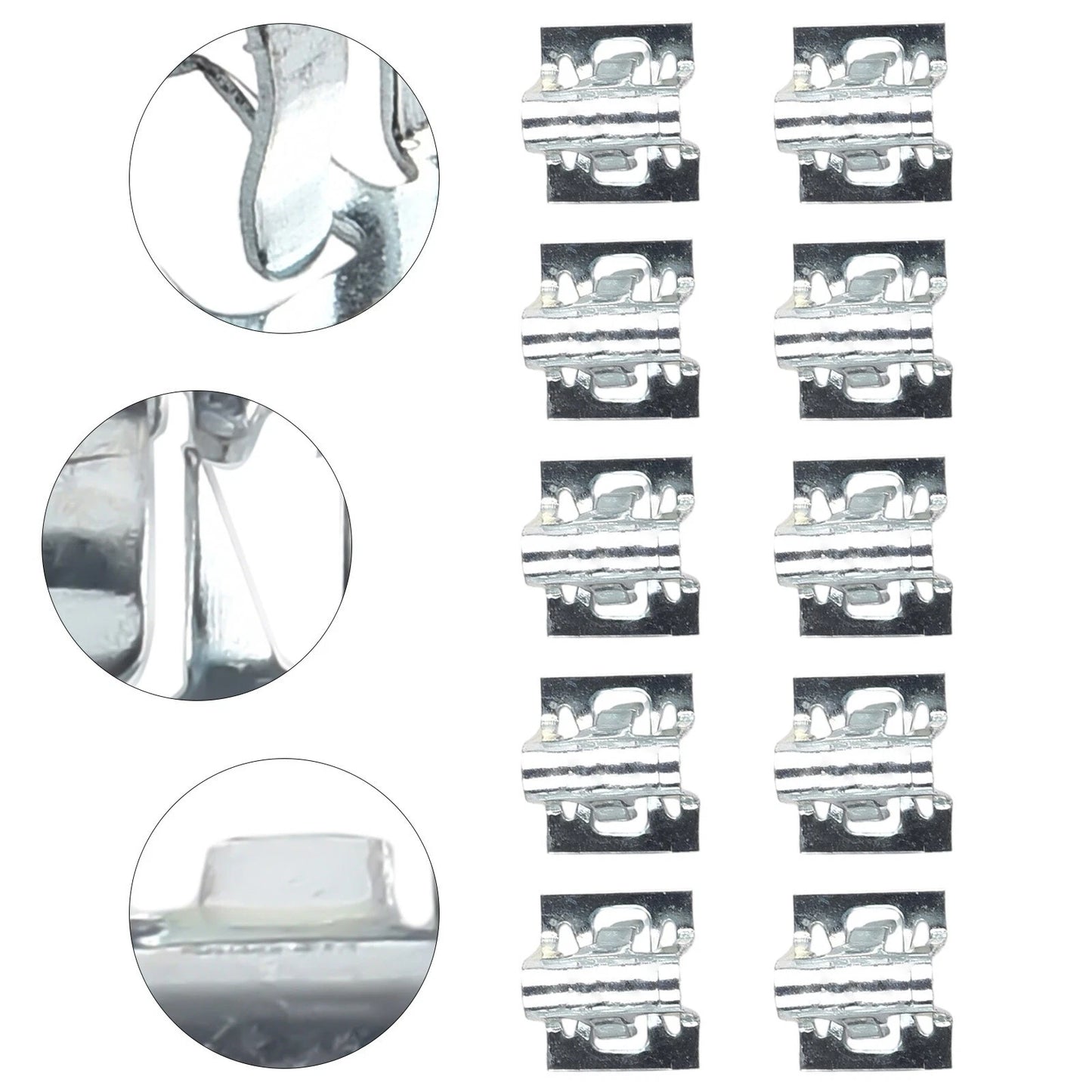 10Pcs Metal Retainer Clip for Universal Car Dashboards DVD/CD Panel Plate