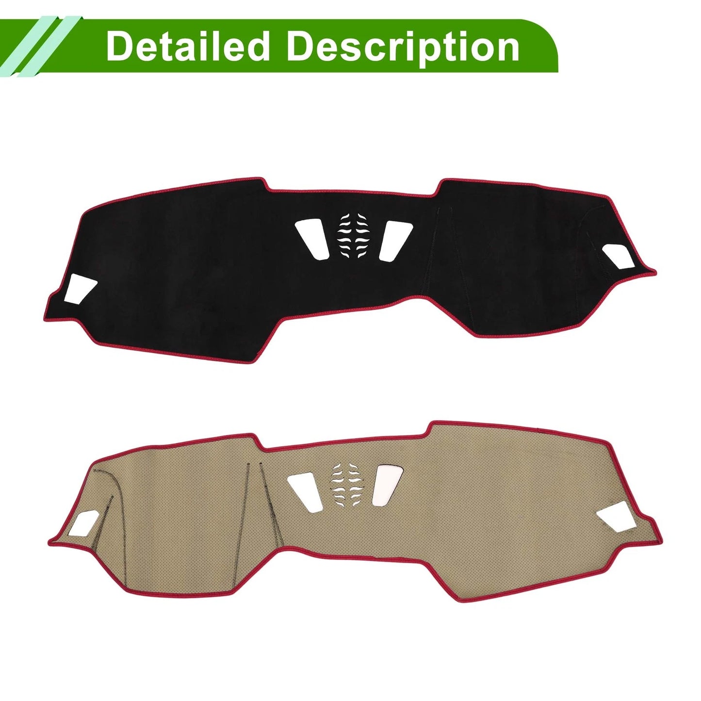 Dashboard Cover Mat for BMW 4 Series (2021-2024) Sun Protector Black Red