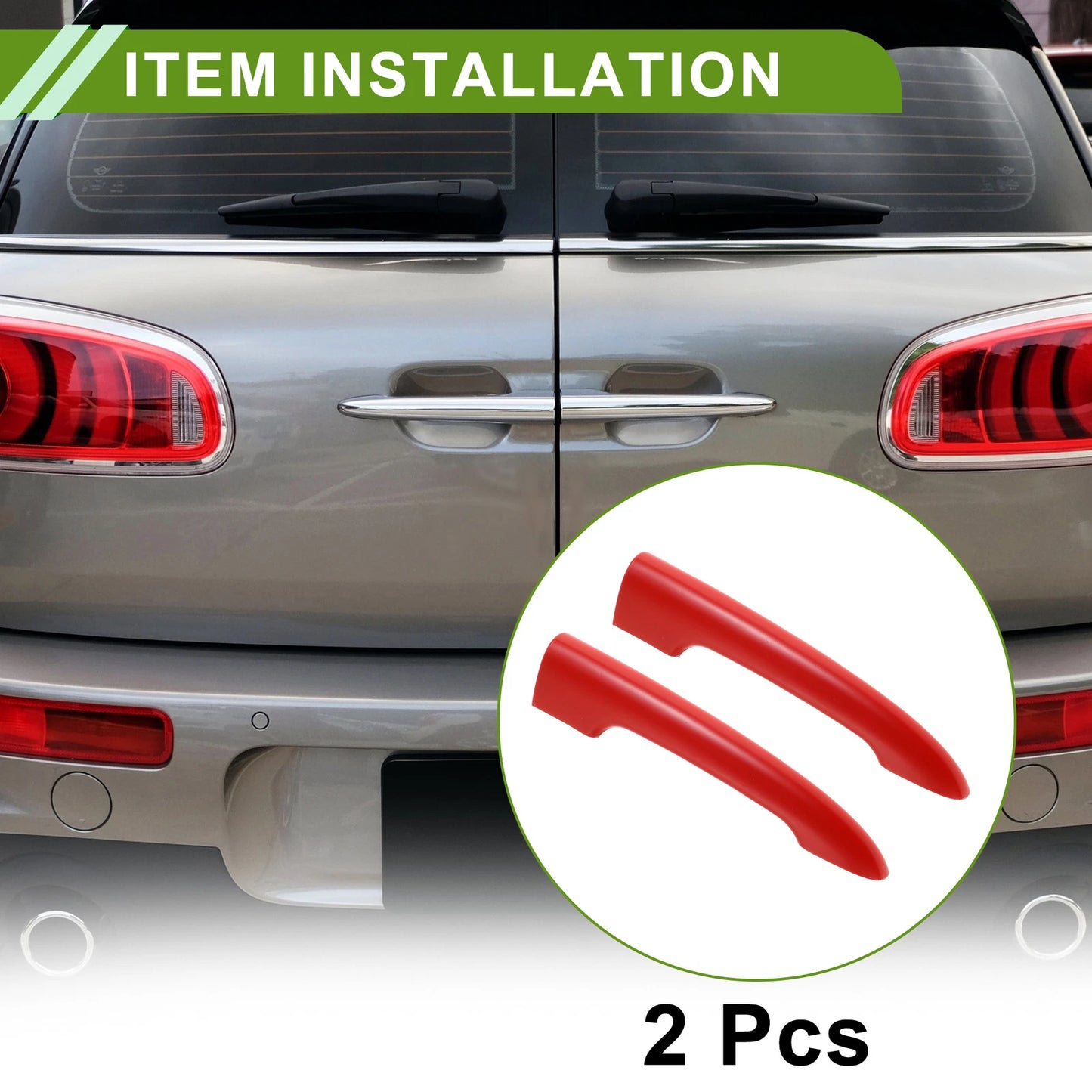 Red Rear Trunk Tailgate Handle Cover for BMW Mini R55 Clubman (2006-2014)