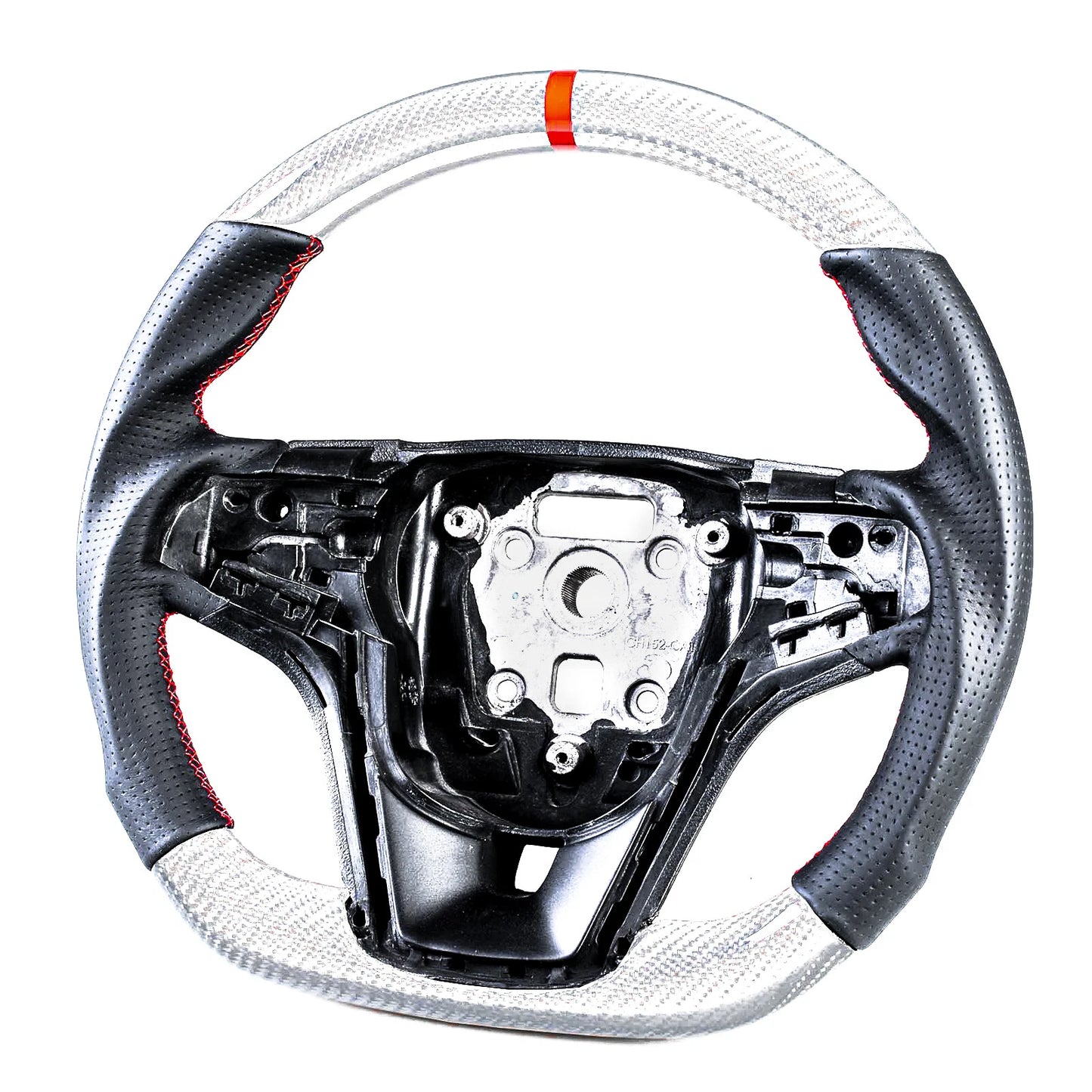 Silver Carbon Fiber Steering Wheel for Chevrolet Camaro (2012-2015)