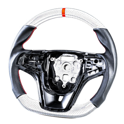 Silver Carbon Fiber Steering Wheel for Chevrolet Camaro (2012-2015)