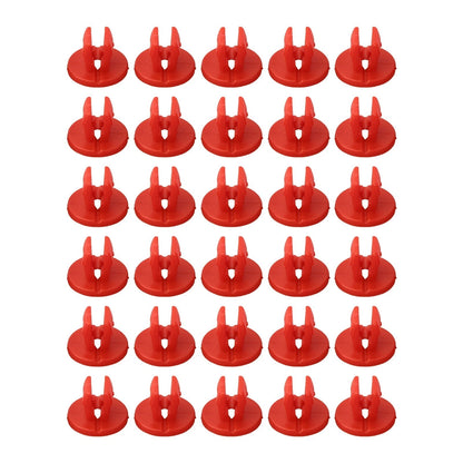 Shield Nut Set Nylon Parts Plastic Red Screw Under-Body
