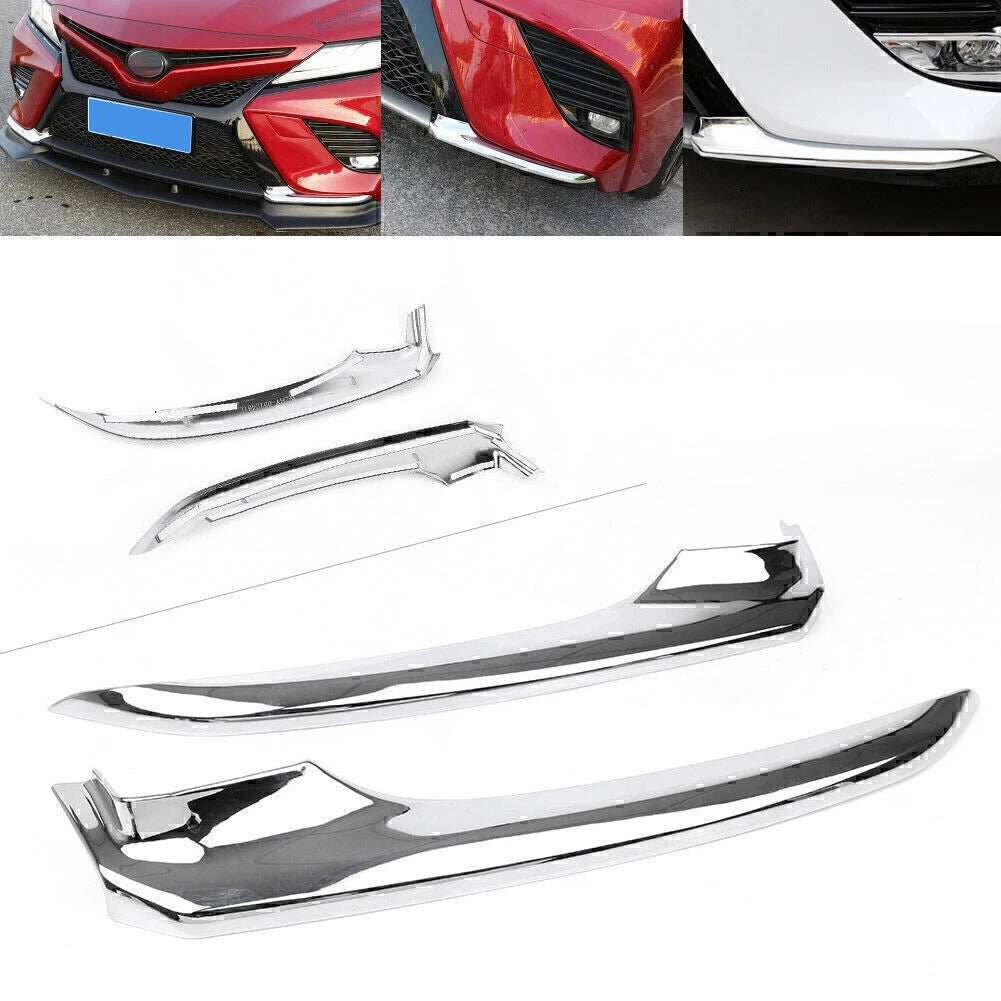 Chrome Front Bumper Trim Cover for Toyota Camry (2018)