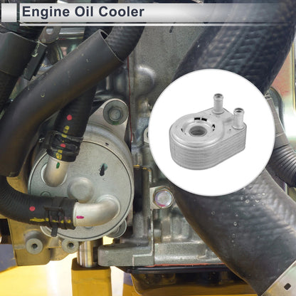 Engine Oil Cooler for Jeep (2011-2018) - 1 Set with O-ring Seals