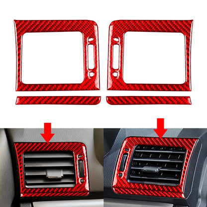 Red Dashboard Side Air Vent Outlet Cover Trim for Subaru WRX STi (2015-2021)