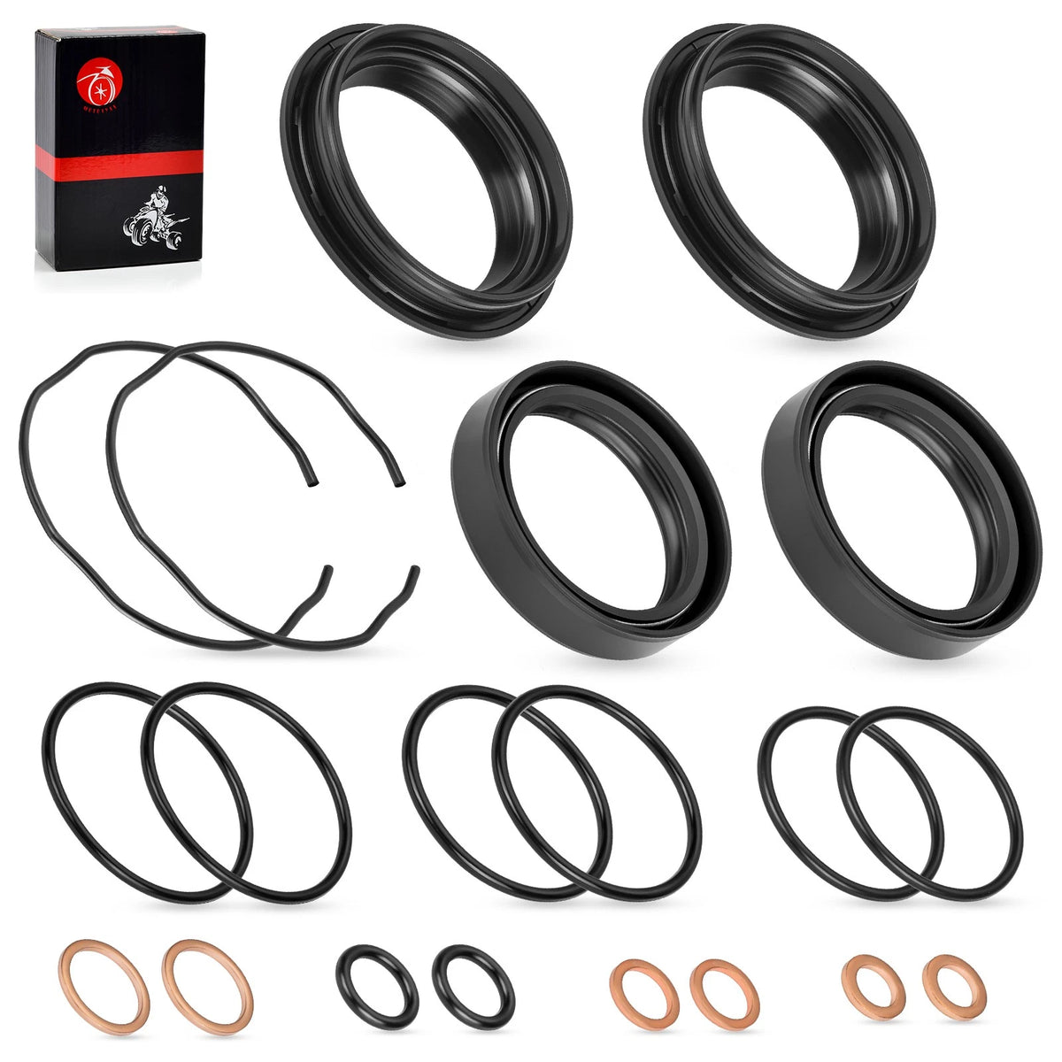 Fork Oil Seals Dust Seals & Gasket Kit for Suzuki V-Strom 650 DL650 (2004–2011)