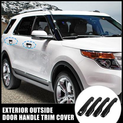Gloss Black Door Handle Cover Trim for Ford Explorer (2011-2023)
