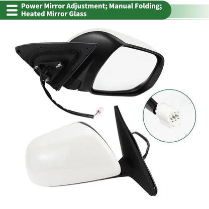 Heated Right Side Door Mirror Glass for Toyota Highlander (2001-2023)