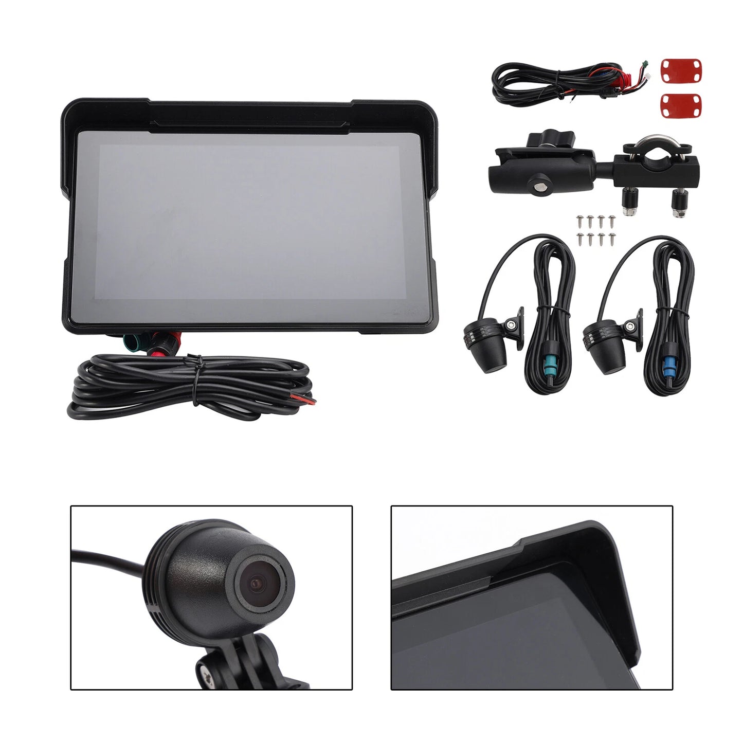 7 Inch Universal DVR GPS Navigation for Scooters & Motorcycles