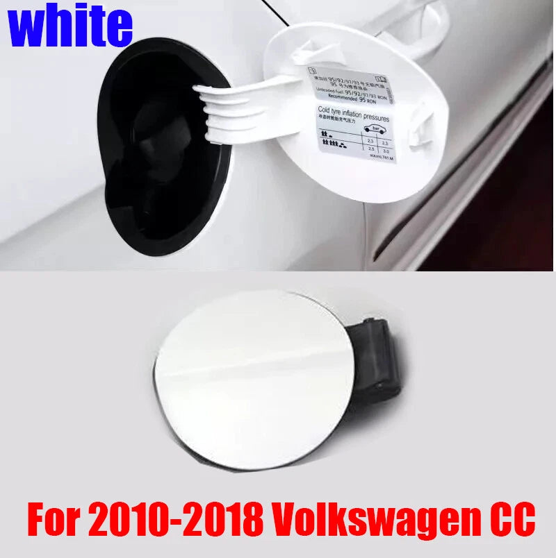 Fuel Filler Door White Gas Cap Cover for Volkswagen CC (2010-2018)