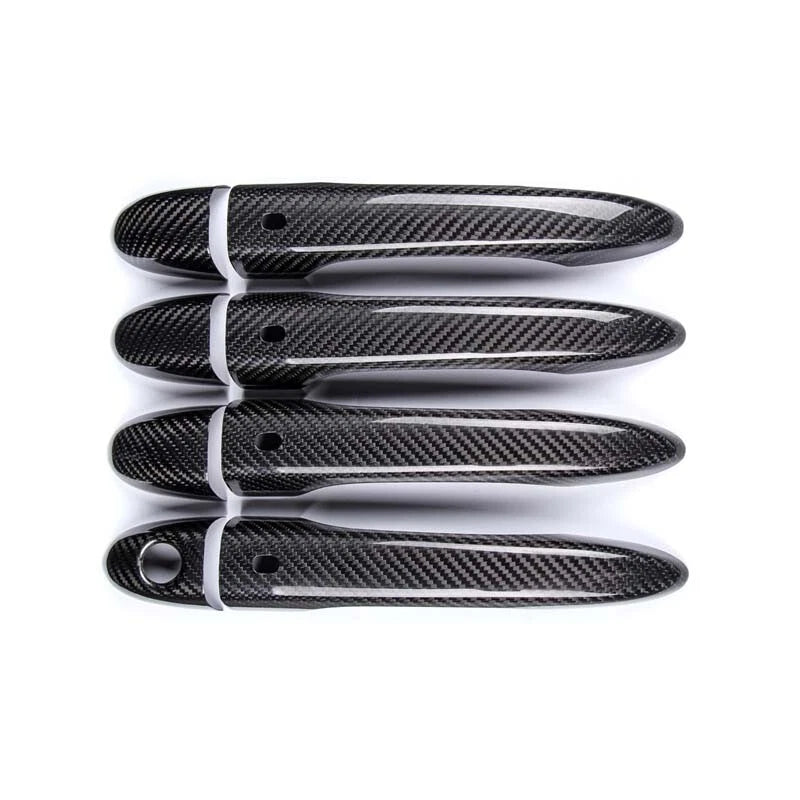 Real Carbon Fiber Door Handle Cover Trim Fit For Maserati Ghibli Quattroporte
