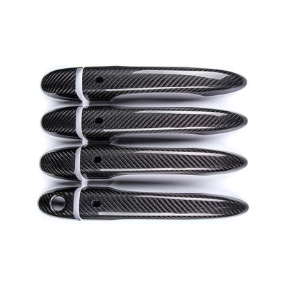 Real Carbon Fiber Door Handle Cover Trim Fit For Maserati Ghibli Quattroporte