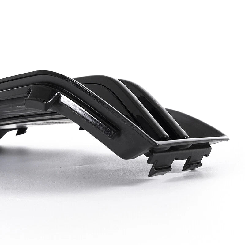 Front Fog Light Cover Black for Audi A4 B9 S-Line 2016-2018 (2 x Covers)