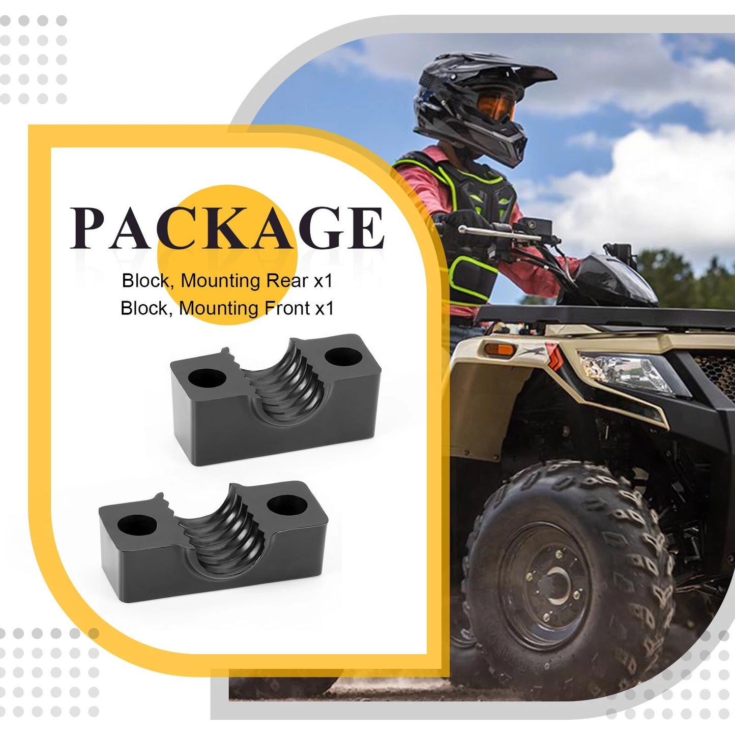 2 x Front & Rear Housings for Arctic Cat ATV
