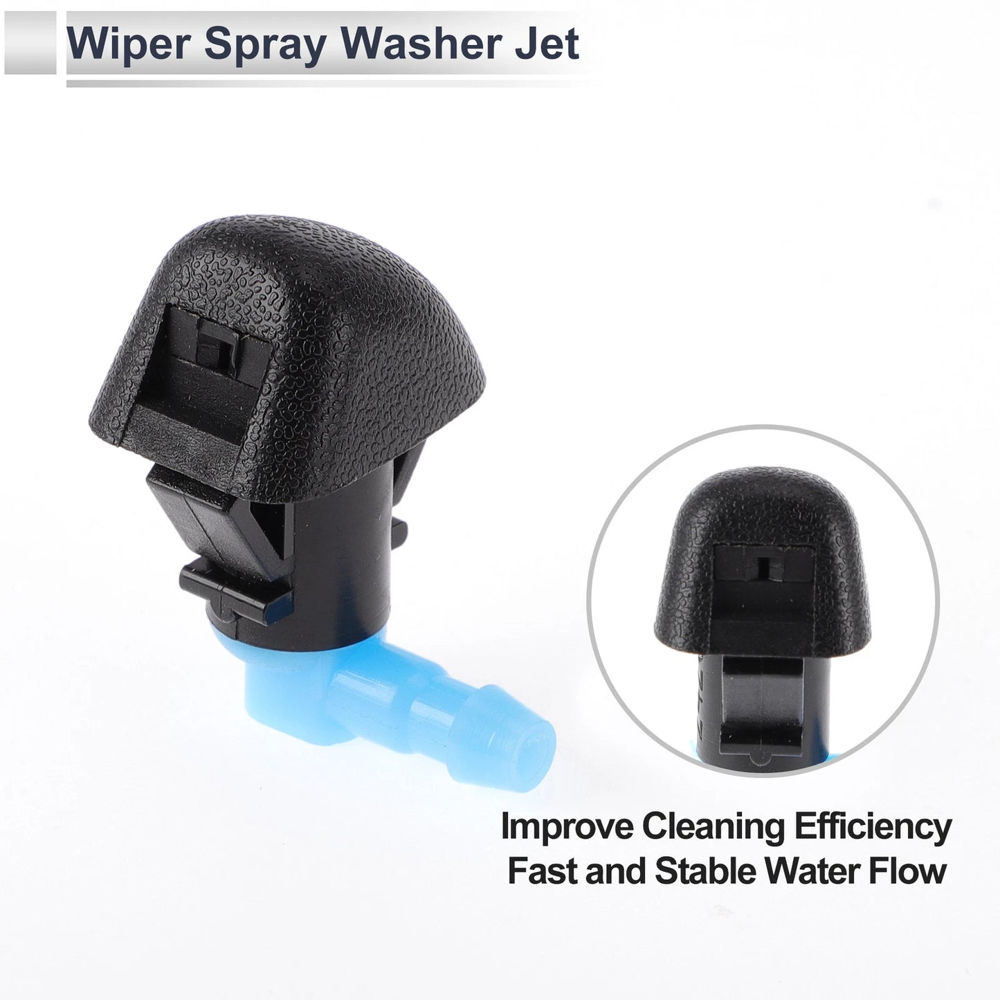Windshield Washer Nozzle & 6 x Hose Connectors for Honda