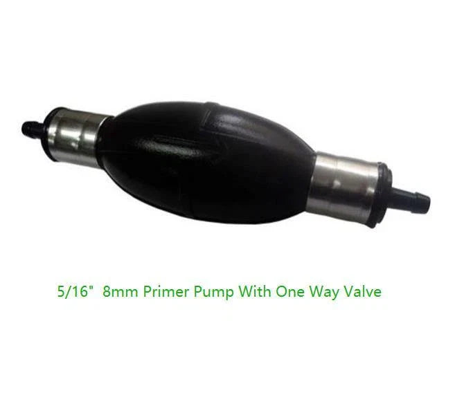 Universal Rubber Hand Primer Bulb 8mm Non-Return Valve for All Outboards