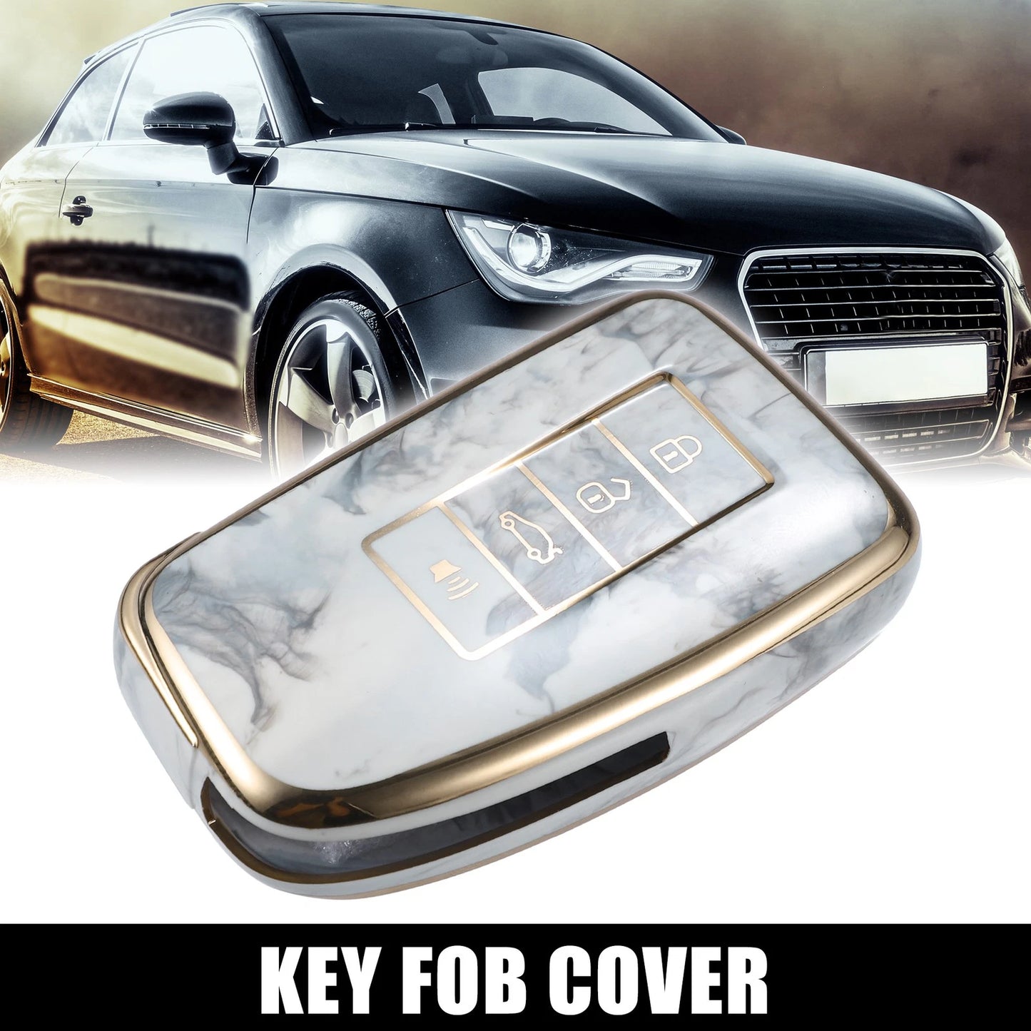 4 x Button Key Fob Cover Case Gray for Lexus ES350 RX GS LS NX (2007-2023)