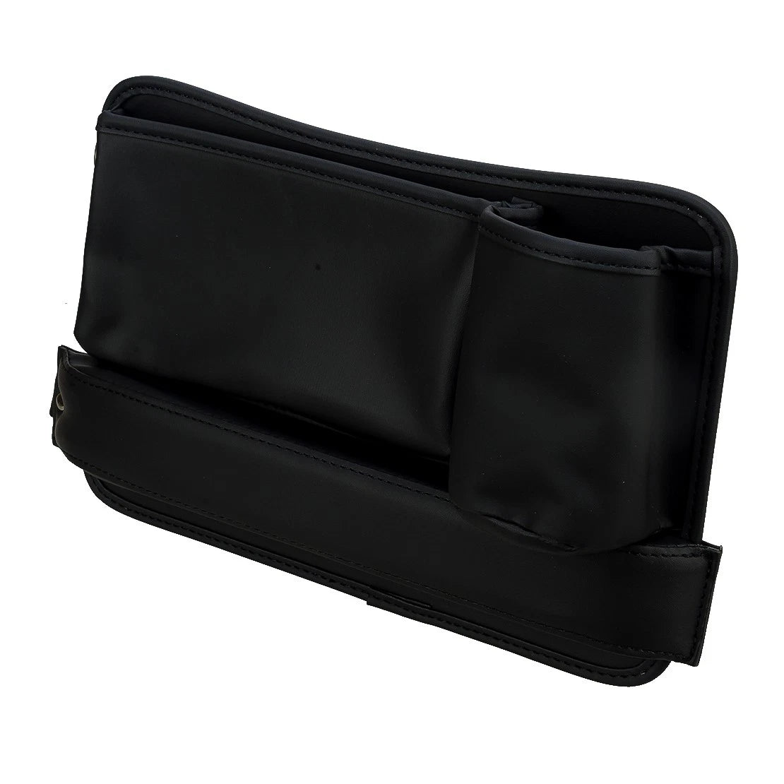 Right Seat Side Pocket Organizer Gap Filler Storage Bag w/ Cup Holder for Car