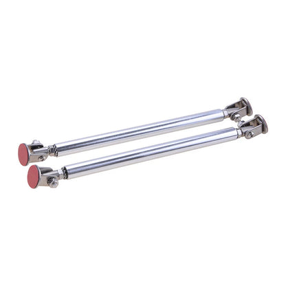 Adjustable Chrome Front Bumper Lip Splitter Strut Rods