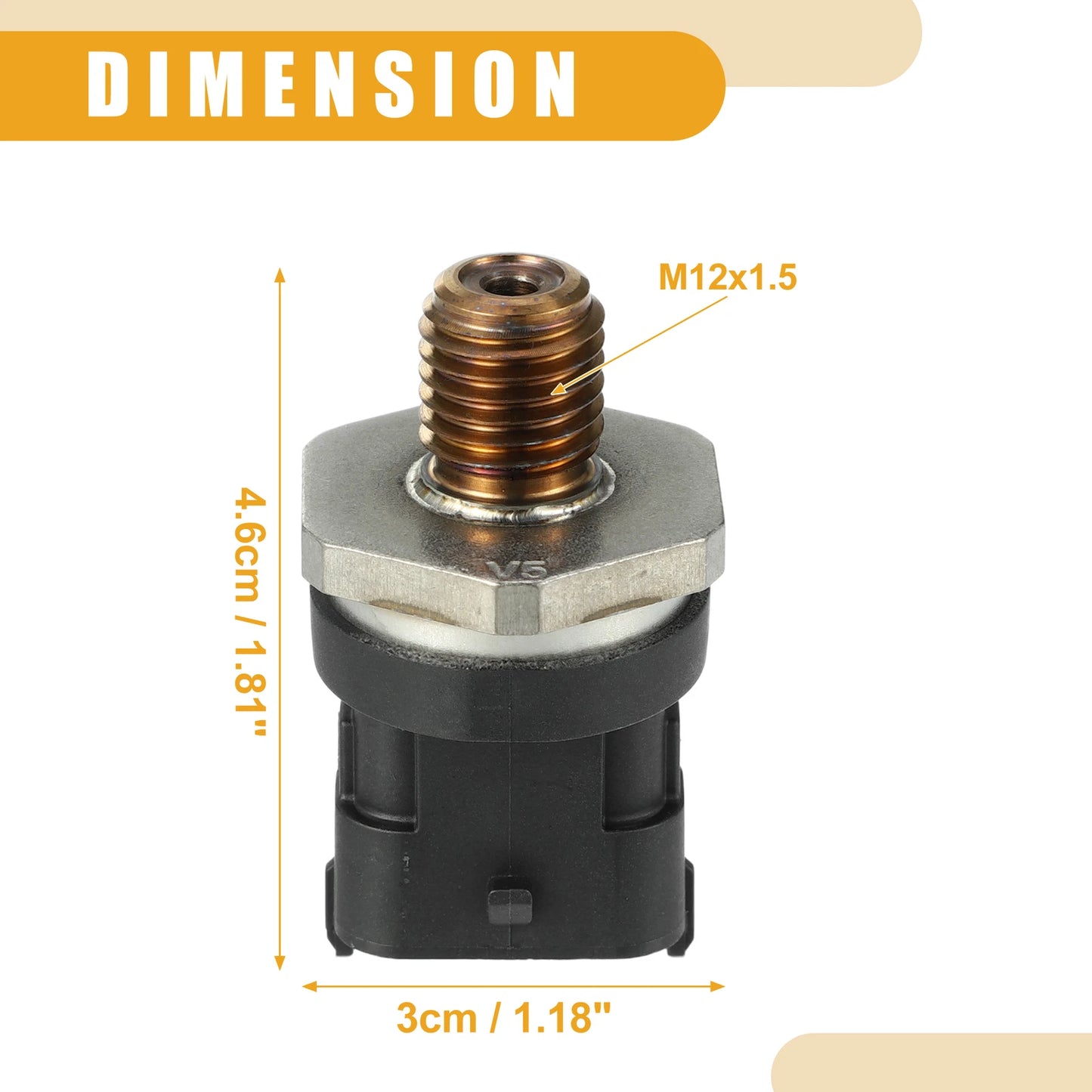 Fuel Rail Pressure Sensor for Ford F-250 F-350 Super Duty (2017-2019)