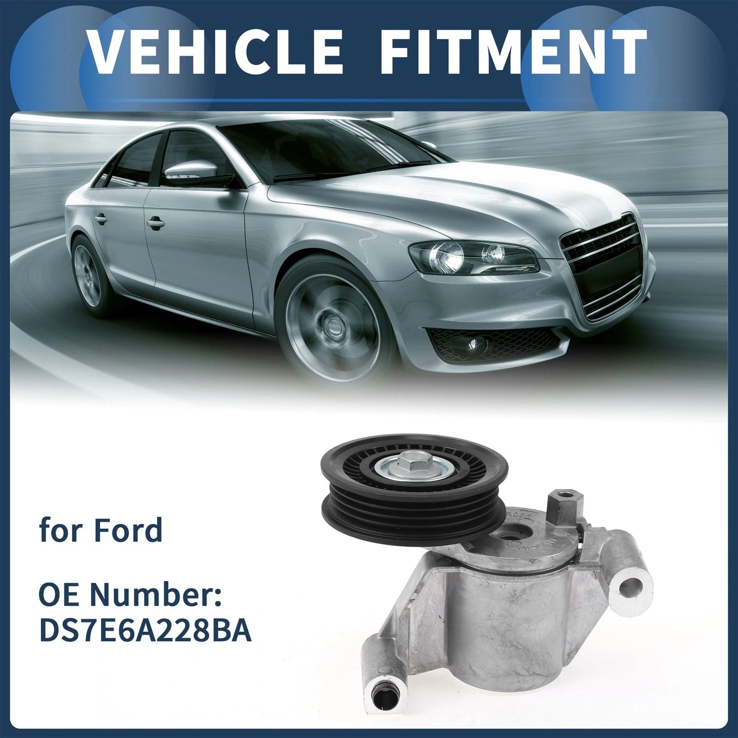 Belt Tensioner for Ford Mustang (2014-2022) - Metal 1 Pc